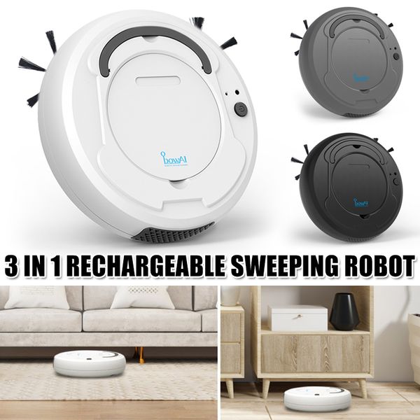 

intelligent robot cleaner vacuum machine automatic mopping sweeper automatic rechargeable 3-in-1 for floor household cleaner