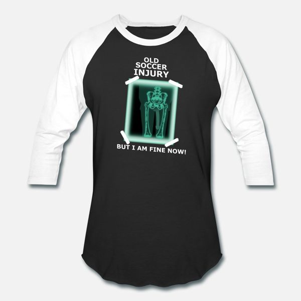 

soccer football injury xray fun t shirt men design 100% cotton size s-3xl standard graphic breathable summer style trend shirt