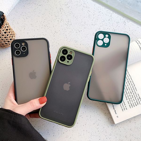 

camera protection bumper phone cases for iphone 11 11 pro max xr xs max x 8 7 6 6s plus matte translucent shockproof
