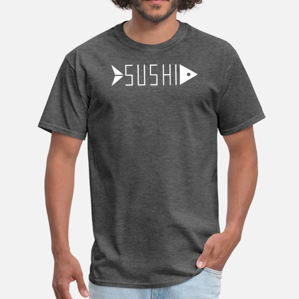 

sushi food funny fish t shirt men gift tee shirt o-neck solid color gift authentic summer style trend shirt