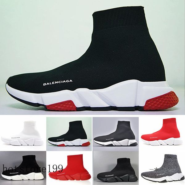 

designer sneakers speed trainer black red gypsophila triple black fashion flat sock boots casual shoes speed trainer runner trrf2