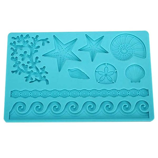 

adorable coral shell ocean embossing cake mold mould kitchen tool