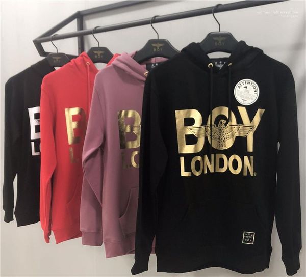 

loose big pocket mens hoodies casual pullover long sleeve mens clothing mens designer letter gilding print hoodies, Black