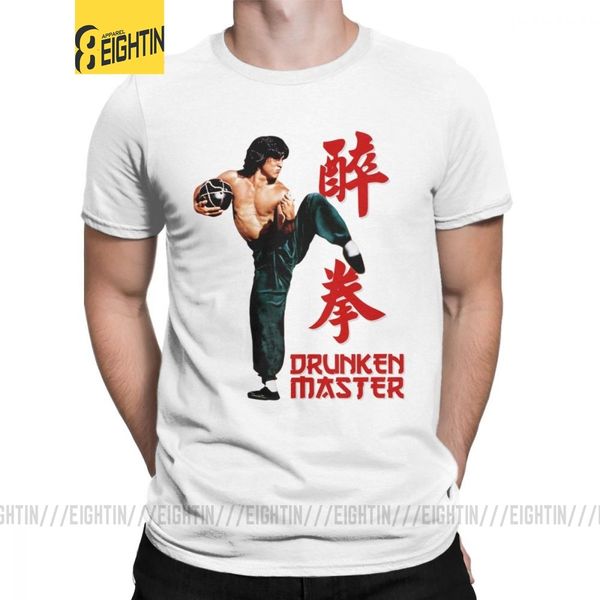 

джеки чан drunken master футболка мужской чистая хлопок футболка фильм китайский дракон китай кунг-фу борьба с коротким рукавом тройники new