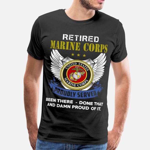 

marine corps t shirt men customize cotton o neck costume loose building spring vintage shirt
