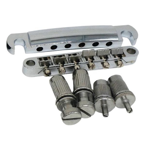 

electric guitar bridge & tailpiece with studs set fit for lp guitar part, 3 colors