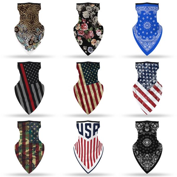 

windproof print face mask mouths headwear neck gaiter magic scarves headbands cycling motorcycle#412, Black