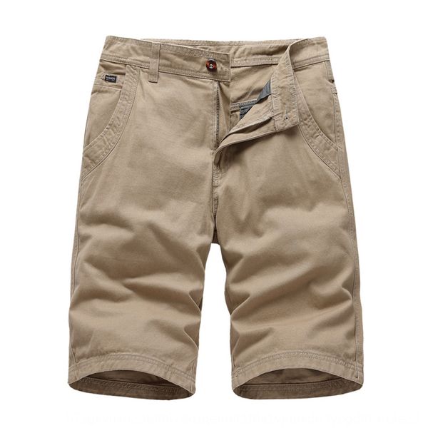 

men's cropped summer basic simple pure cotton shorts trendy brand pantsshorts casual pants straight casual pants for men dqiua, Blue