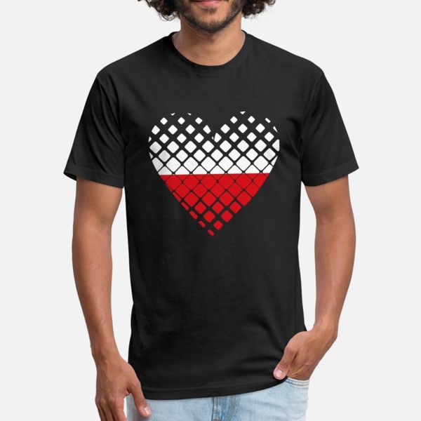 

heart poland t shirt men character cotton s-xxxl normal loose basic summer style cool shirt