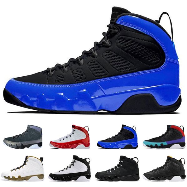 

9 9s racer blue men basketball shoes gym red unc athletic mens trainers sports sneakers size 7-13