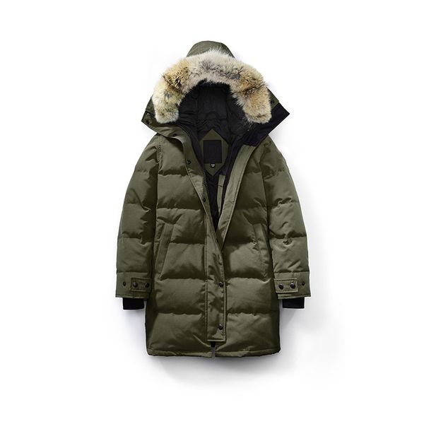 

winter canada parka high warm fur removable hooded down doudoune women's coat slim thick quality jacket shelburne women bvejc, Black