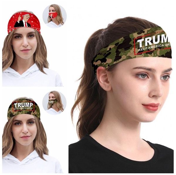 

multifunction christmas head band make america great 2020 trump president election headband us dust proof mouth mask popular 4 6fd g2