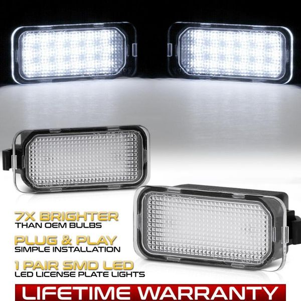 

2pcs car led license number plate light lamps for edge ka+wagon expedition cargo va all new ranger auto car-styling
