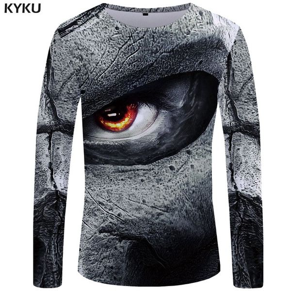 

brand skull long sleeve beauty graphic devil rock clown cool 3d print shirts comics funny hentai men clothing