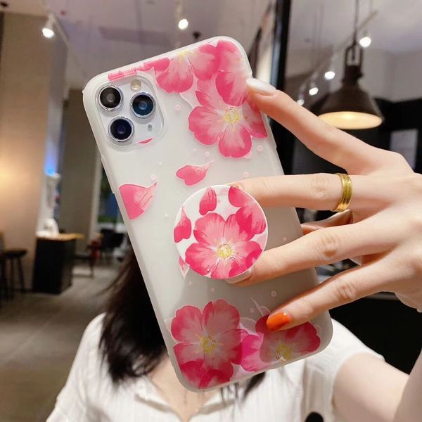 

Wholesale 50PCS 3D Embossed Flowers for iPhone 11 Pro X XR XS Max 6 6s 7 8 Plus Phone Case Vintage Rose Floral Soft TPU Fundas For iPhone 11