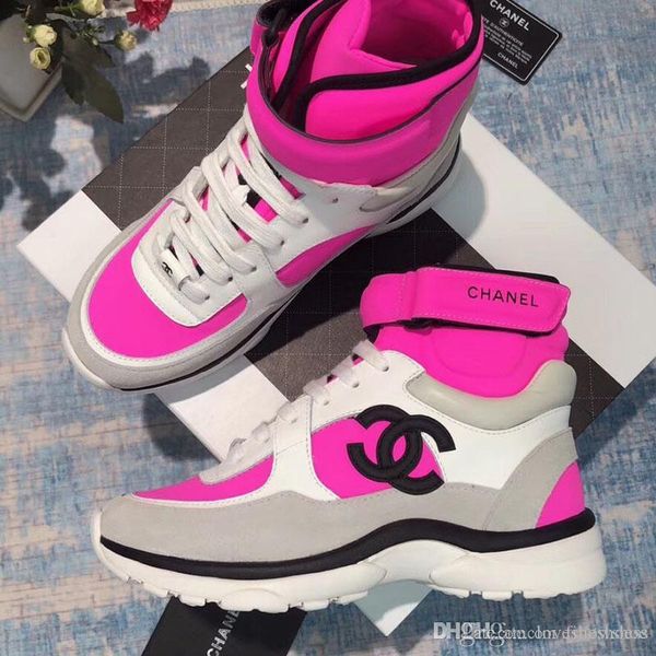 

luxury mens high shoes ankle boots superstars fashion women flats sports shoes classic shoes couple models with original box, Black