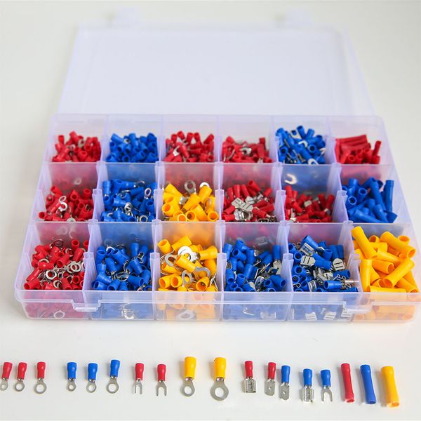 

1400pcs solid durable terminal set assorted insulated electrical wire connectors