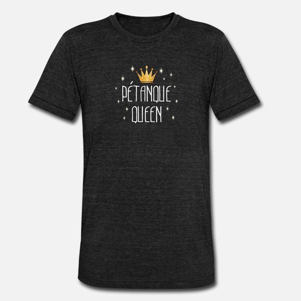 

petanque queen for fans of bocce ball t shirt men printed cotton round collar clothes fit fashion summer family shirt