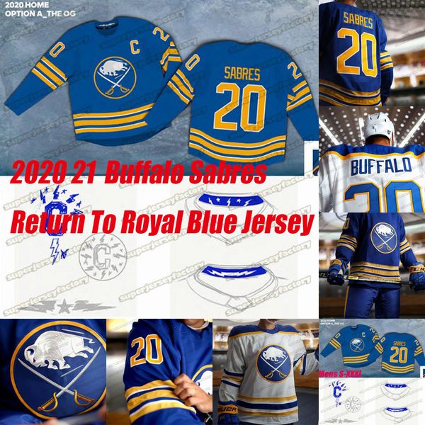 

buffalo sabres 2020 21 return to royal blue jack eichel victor olofsson jeff skinner wayne simmonds kyle okposo rasmus ristolainen jersey, Black;red