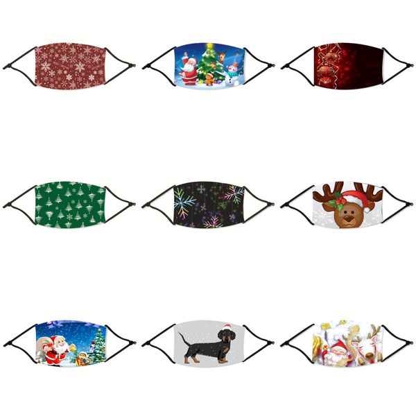 

selling camouflage outdoor personality printing anti-dust anti-fog smog-proof breathable christmas mask can put pm2.5 filter cloth wa#71833, Black