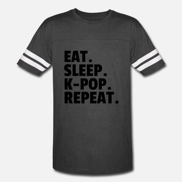 

eat sleep k pop repeat t shirt men personalized cotton o neck fitness building spring autumn formal shirt