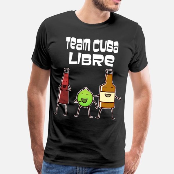 

cocktail team cuba libre t shirt men customized short sleeve s-xxxl standard cute comfortable summer unique shirt
