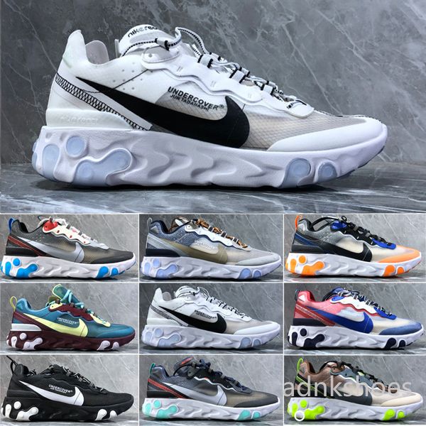 

2019 new react element 87 undercpver x upcoming men fashion luxury designers women shoes running sports sneakers shoes hj41c