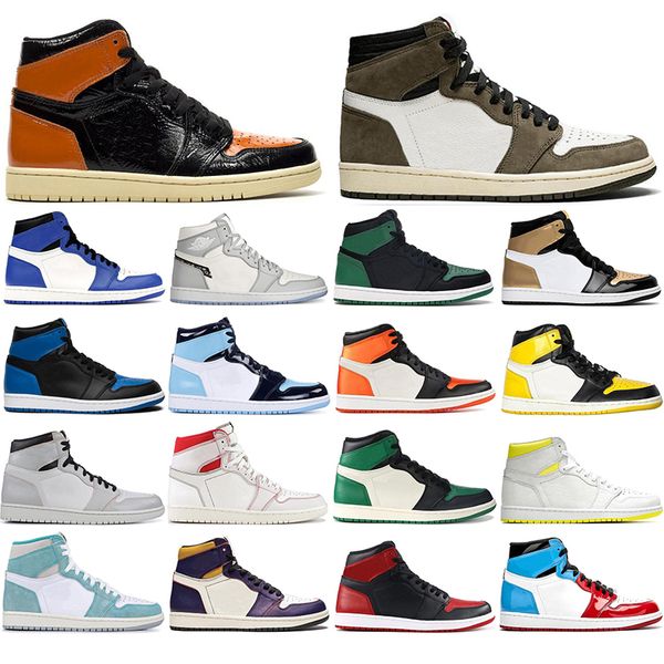 

2020 jumpman 1s mens basketball shoes unc royal pine green 2.0 first class flight women men trainers outdoor sports sneakers 36-46