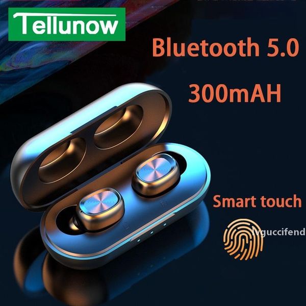 

b5 tws wireless headset with bluetooth 5.0, touch control headset, waterproof 9d stereo music headset, 300mah external battery