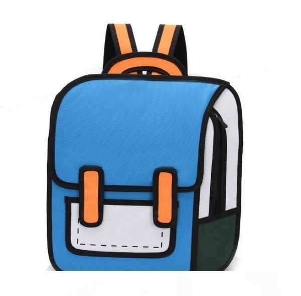 

designer cartoon cartoon two-dimensional backpack luxury special personality style backpack student schoolbags high quality