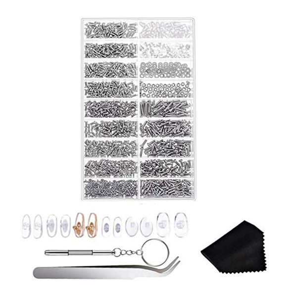 

mytl assorted size screws for watch clock eye glasses optician watchmaker repair part tool, Silver
