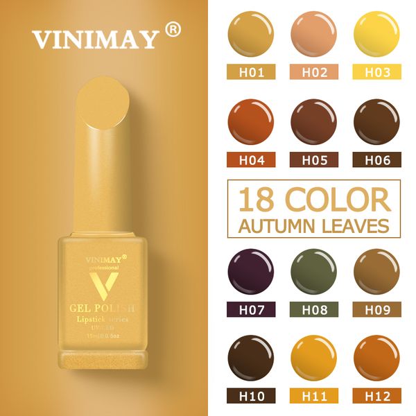 

nail gel vinimay 18 color yellow polish varnish uv soak off gellak gelpolish art primer manicure nails lacque, Red;pink