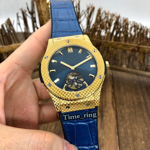 

high version 581.ox.1180.rx.1704 flywheel dial rose gold steel case automatic mechanical movement mens watch leather strap designer watches, Slivery;brown