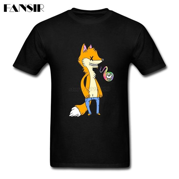 

big size slumming fox cool shirt male short sleeve crewneck cotton men t-shirt family clothes