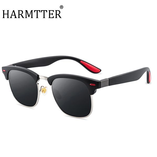 

brand fashion design flight style sunglasses half frame 3016 men square polarized retro vintage club sun glasses oculos male, White;black