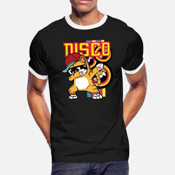 

retro vintage style dabbing dab cat rapper hip hop t shirt men create short sleeve euro size s-3xl natural interesting fashion outfit shirt