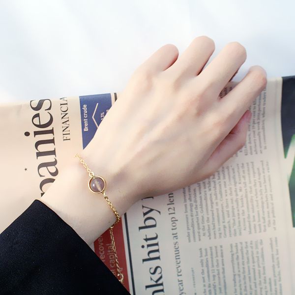 

2020 new charming bracelet for women trendy gold color bracelets handmade jewelry bangles accessory lucky beads gifts, Black