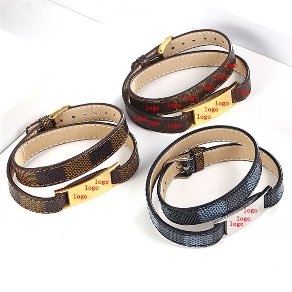 

bracelet european and american fashion stainless steel women's bracelet men's jewelry double bracelet adjustable length, Black