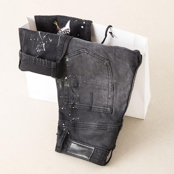 

fyzz горячие продажи новых людей способа wear оригинальный дизайн мужские джинсы прямые брюки ослабить и комфортное, Black;brown