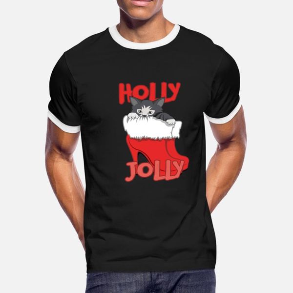 

рождество cat gift idea highheels t shirt men сыпучие хлопок размер s-3xl прохладный дряблая здание spring letter
