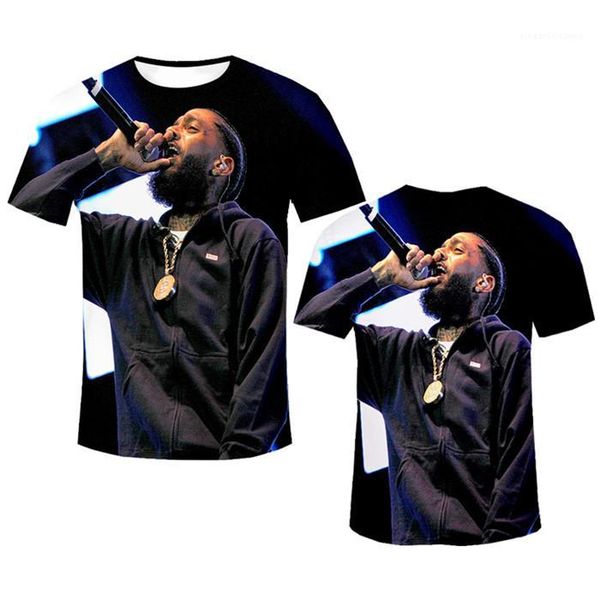 

tshirt модельер мужские футболки рэпер nipsey hussle сувенирная креншоу с коротким рукавом plain black 3d печати, White;black