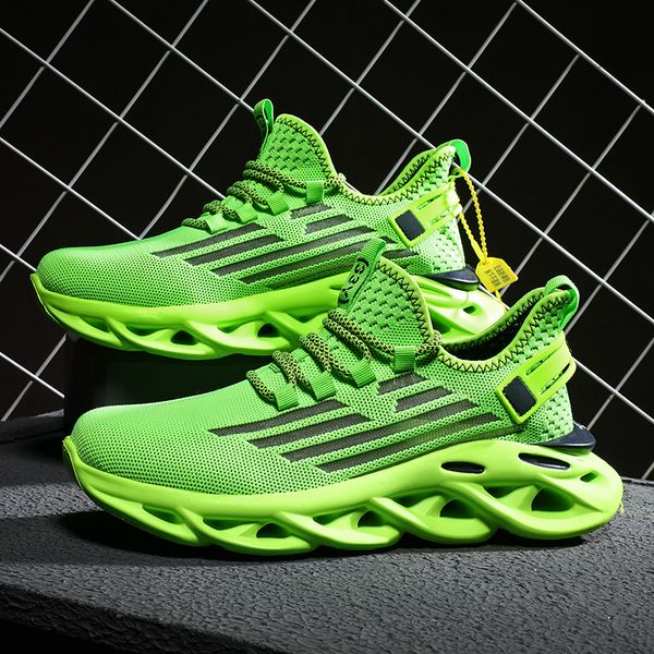 

light flying woven breathable tide large size 39-46 shoes competitive blade jogging shoes brand men white zapatos de mujer