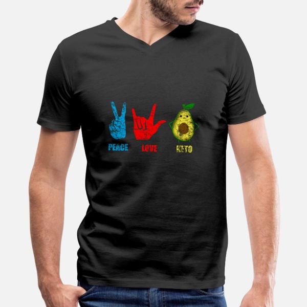 

keto diet peace t shirt men customize cotton s-xxxl formal anti-wrinkle casual spring slim shirt