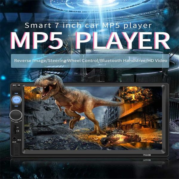 

car radio player 7" autoradio multimedia player 7010b car stereo mp5 rear view camera gps navigation steering wheel control