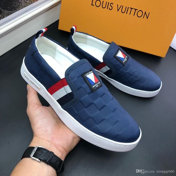 

2020 men's flat shoes, luxury designer fashion sneakers, comfortable and versatile, many colorsaa, Red;white