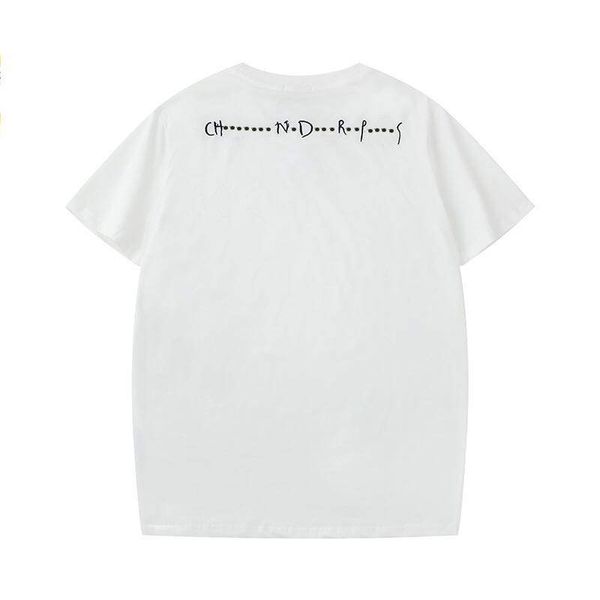 

summer t shirt for mens t shirts with letters embroidery crew neck men shirt short sleeve tee clothing wholesale, White;black