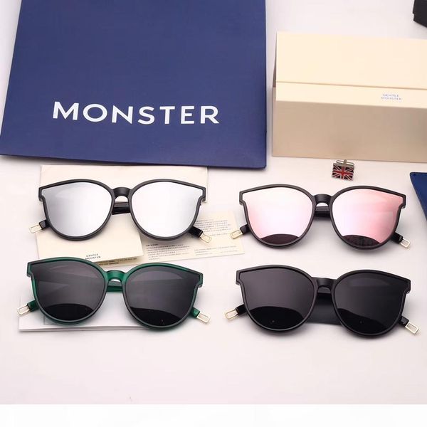 

brand sunglasses-2018 new korean fashion v brand gm monster sunglasses luxury women's men sunglasses ocean lens with original case, White;black