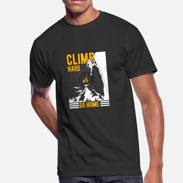 

bouldern climbing climb mountain rockclimbing fun t shirt men custom cotton round neck solid color famous authentic spring autumn shirt