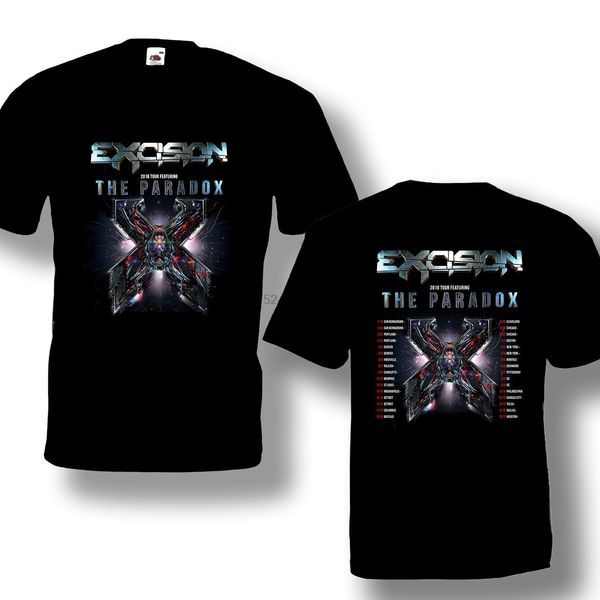 

excision tour 2018 tshirt black color offer short sleeve s-3xl