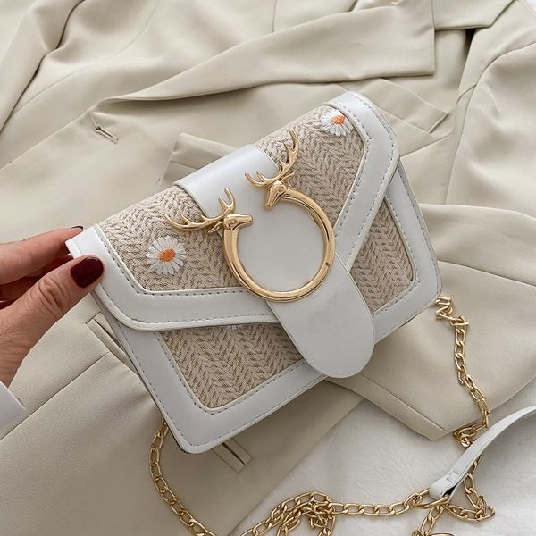 

female bag 2020 summer popular new trendy fashion net red messenger bag chain small square